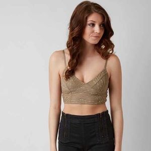 🍦 Free People long line lace bralette small NWT
